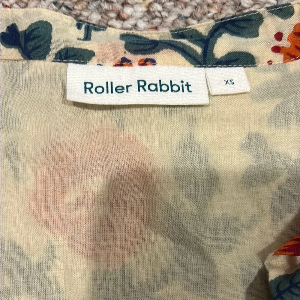 Roller Rabbit floral tunic with Tassels - Picture 2 of 3